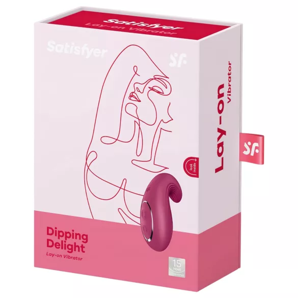 Satisfyer Dipping Delight - clitoris vibrator - oplaadbaar - rood