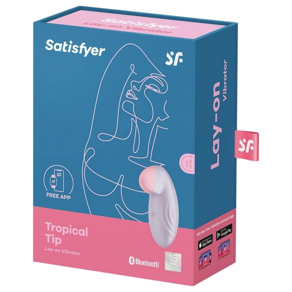 Satisfyer - clitoris vibrator - app-gestuurd - siliconen paars