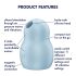 Satisfyer Pro To Go 1 - luchtsensatie clitori (blauw)