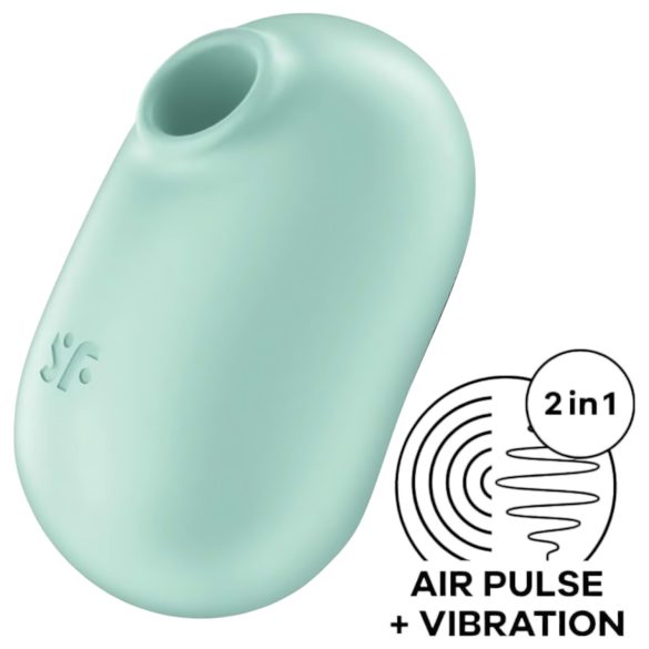 Satisfyer Pro To Go 2 - oplaadbare luchtdruk clitorisstimulator (mint)
