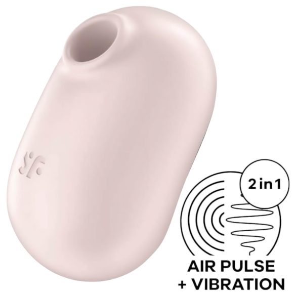 Satisfyer Pro To Go 2 - luchtgolven clitorisstimulator (beige)