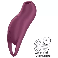   Satisfyer Pocket Pro 1 - luchtdruk clitorisstimulator - oplaadbaar - paars