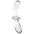 Satisfyer Double Crystal - dubbele dildo - glas - transparant