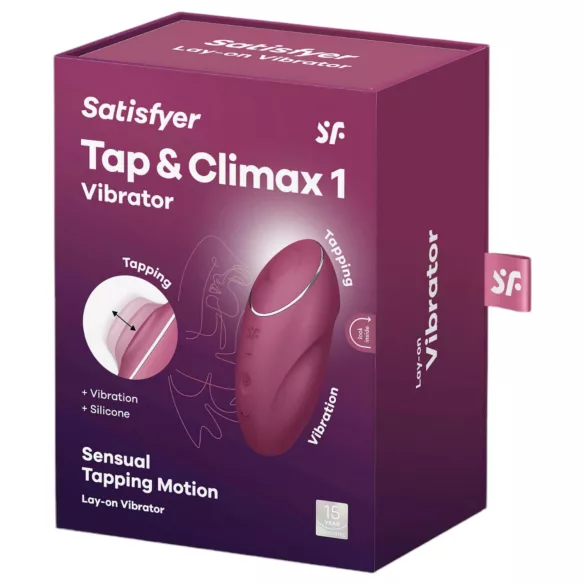 Satisfyer Tap & Climax 1 - vibrator en clitorisstimulator - 2in1 - rood
