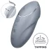 Satisfyer - 2-in-1 clitoris vibrator - grijs