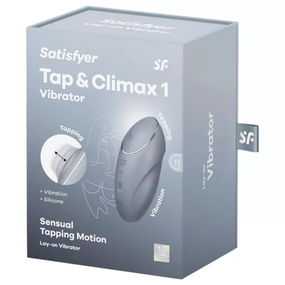 Satisfyer - 2-in-1 clitoris vibrator - grijs