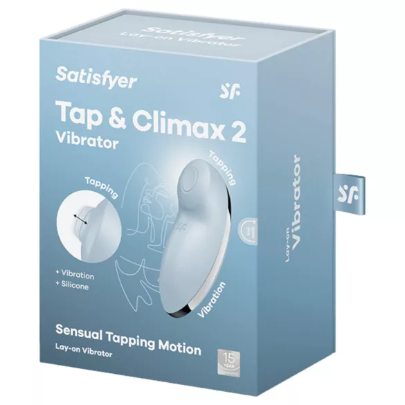 Satisfyer Tap & Climax 2 - clitorisstimulator en vibrator - blauw