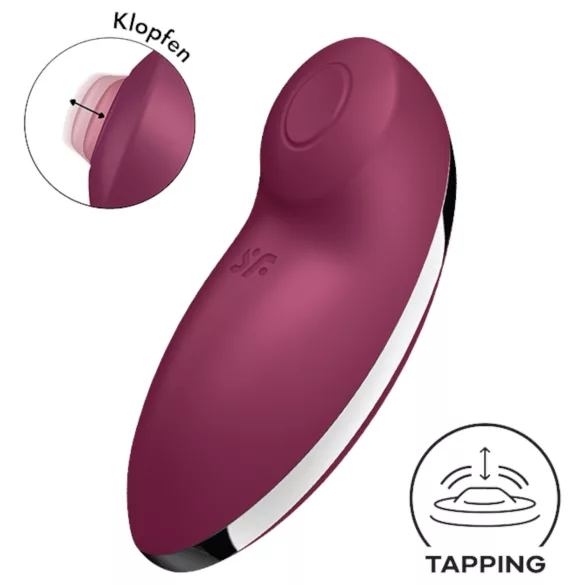 Satisfyer Tap & Climax 2 - 2-in-1 clitorisstimulator en vibrator - rood