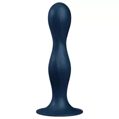 Satisfyer Double Ball-R - gewicht dildo - siliconen - blauw
