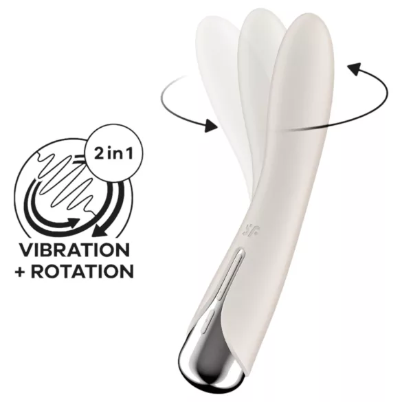 Satisfyer - G-spot vibrator met roterende kop - beige