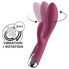   Satisfyer Spinning Rabbit 1 - draaiende clitorisstimulator (rood)
