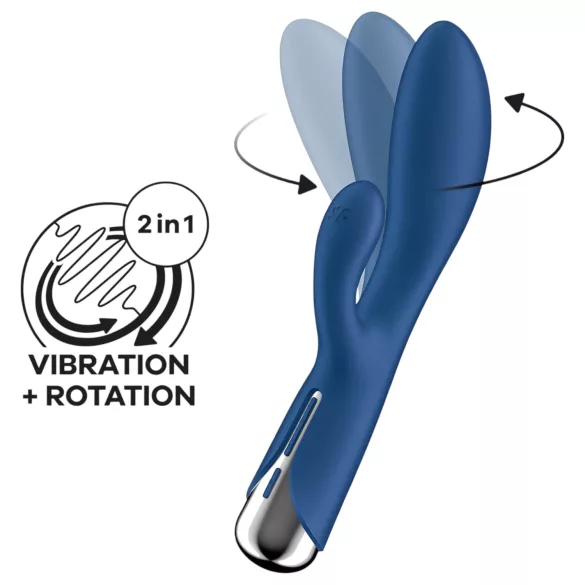 Satisfyer Spinning Rabbit 1 - rabbit vibrator met roterende clitorisstimulator