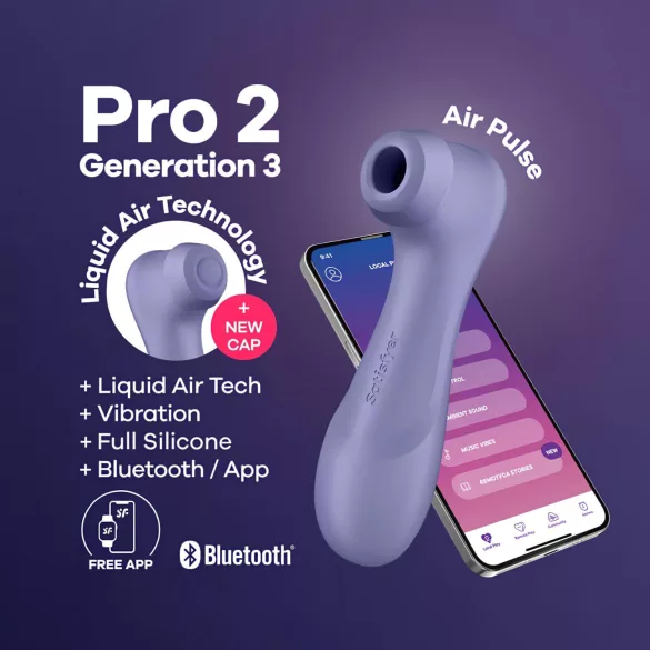Satisfyer Pro 2 Gen3 - luchtdruk clitorisstimulator - paars - oplaadbaar