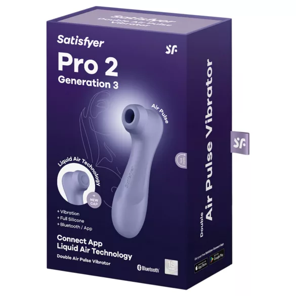 Satisfyer Pro 2 Gen3 - luchtdruk clitorisstimulator - paars - oplaadbaar