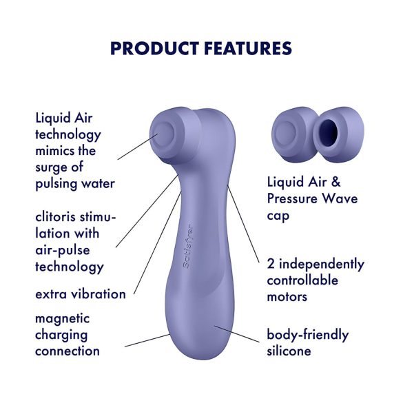 Satisfyer Pro 2 Gen3 - luchtdruk clitorisstimulator - oplaadbaar - paars
