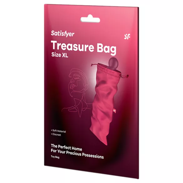 Satisfyer Treasure Bag XL - discrete opbergtas voor seksspeeltjes (roze)