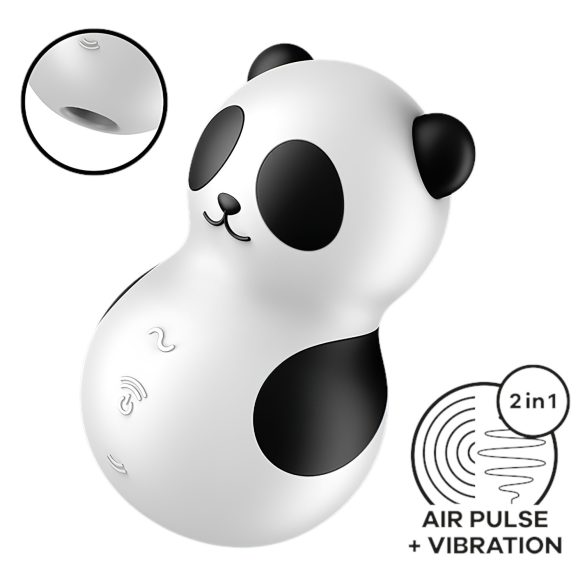 Satisfyer Pocket Panda - luchtdruk clitorisstimulator (zwart)