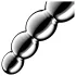 Satisfyer Star Force 1 - metalen dildo met bolletjes - zilver