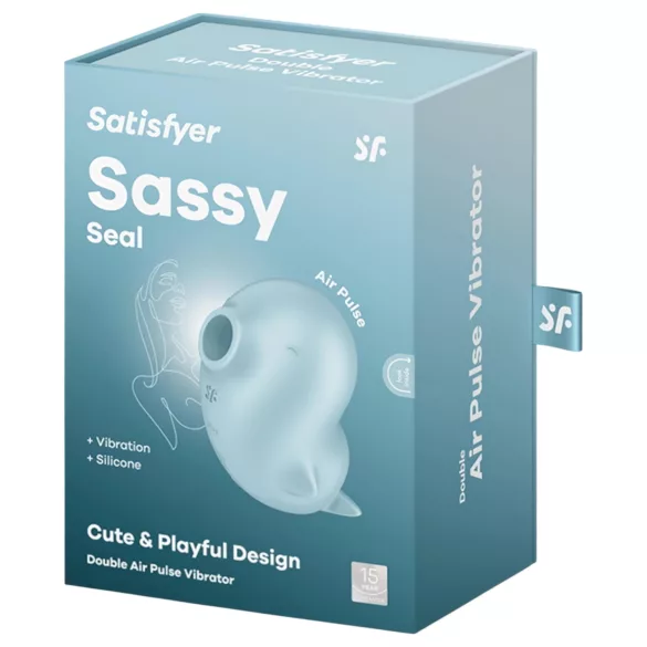 Satisfyer Sassy Seal - luchtdruk clitorisstimulator - turquoise