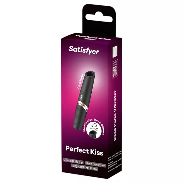 Satisfyer - Lippenstift vibrator - zwart