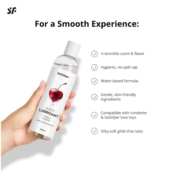 Satisfyer - glijmiddel met kersensmaak - 300ml