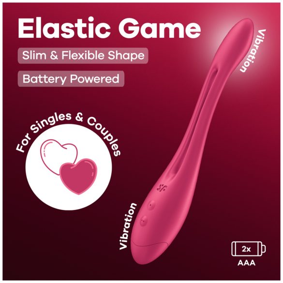Satisfyer - paar vibrator - flexibel ontwerp - siliconen pink