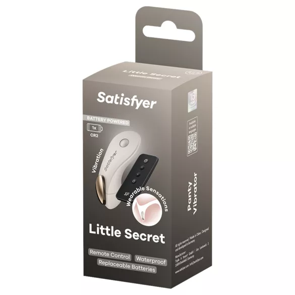 Satisfyer Little Secret - draagbare slipvibrator (wit)