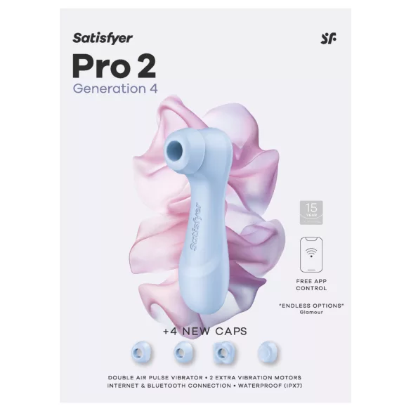 Satisfyer Pro 2 Generation 4 - luchtdruk clitorisstimulator (blauw)