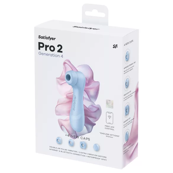 Satisfyer Pro 2 Generation 4 - luchtdruk clitorisstimulator (blauw)