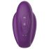 Mrow - oplaadbare, waterdichte trio-motorige duo-vibrator (paars)