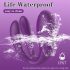 Mrow - oplaadbare, waterdichte trio-motorige duo-vibrator (paars)
