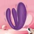 Mrow - oplaadbare, waterdichte trio-motorige duo-vibrator (paars)