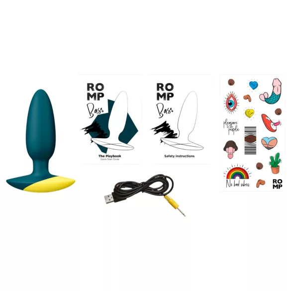 ROMP Bass - anaal vibrator - groen