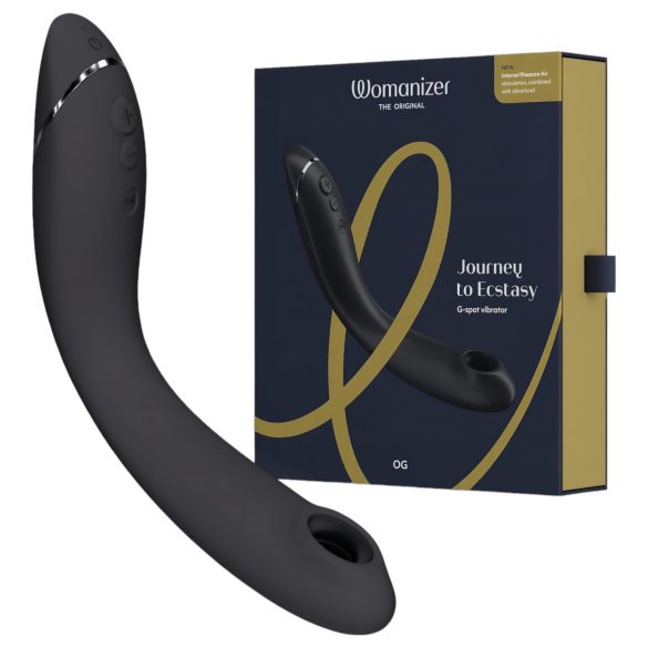Womanizer OG - oplaadbare, luchtpulserende 2-in-1 vibrator (zwart)