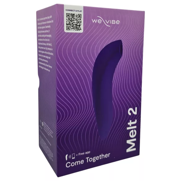 We-Vibe Melt 2 - luchtdruk clitorisstimulator - app gestuurd - paars
