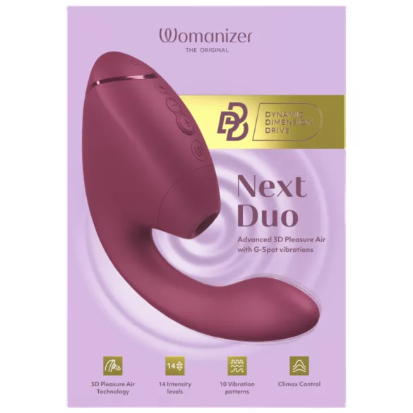 Womanizer Next Duo - G-spot vibrator en clitorisstimulator - roze
