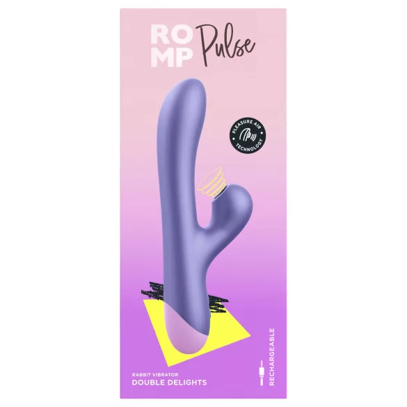 ROMP Pulse - G-spot vibrator met luchtdruk clitorisstimulator - paars