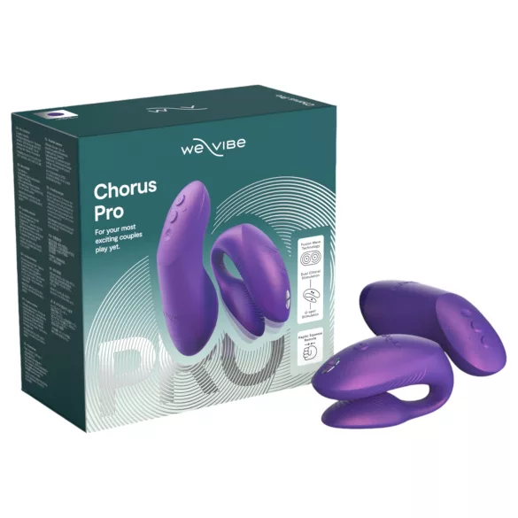 We-Vibe Chorus Pro - koppel vibrator - afstandsbediening - paars