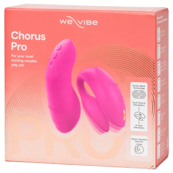 We-Vibe Chorus Pro - App- en afstandsbedienbare koppelsvibrator (roze)