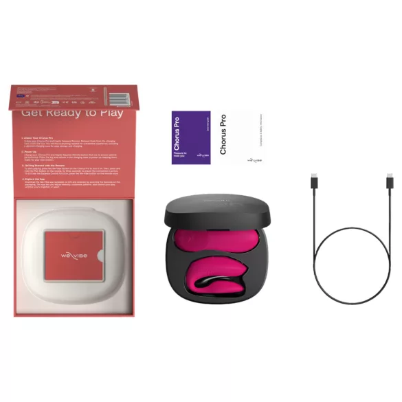 We-Vibe Chorus Pro - App- en afstandsbedienbare koppelsvibrator (roze)