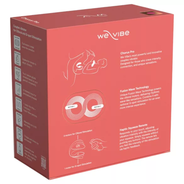 We-Vibe Chorus Pro - App- en afstandsbedienbare koppelsvibrator (roze)