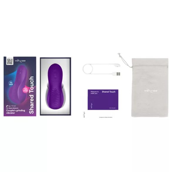 We-Vibe Shared Touch - slimme koppelsvibrator (paars)