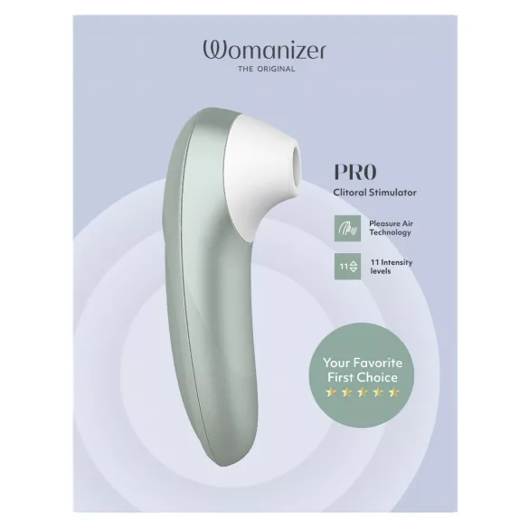 Womanizer Pro - luchtdruk clitorisstimulator (groen)