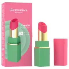   Womanizer Beauty - luchtdruk clitorisstimulator in lipstickvorm (groen)