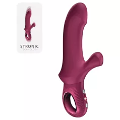   Fun Factory Bi Stronic Curve - stotende vibrator met clitorisstimulator (rood)