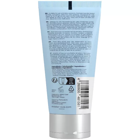 Mister Size Bio - glijmiddel op waterbasis, biologisch (100 ml)