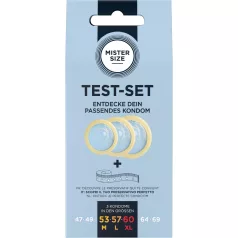   Mister Size Test-Set - condoom proefpakket met meetlint (3 stuks)