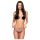 Baci - Paarse open slip met bloemdesign en steentje