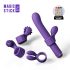 Magic Stick - Verwisselbare Kop Vibrator (Paars)