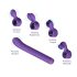 Magic Stick - Verwisselbare Kop Vibrator (Paars)